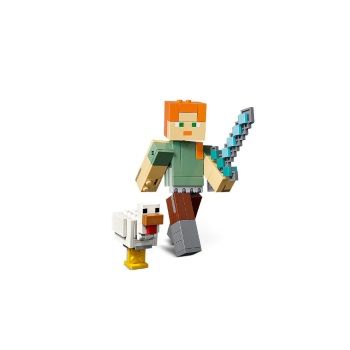 Lego set Minecraft Alex big fig with chicken LE21149